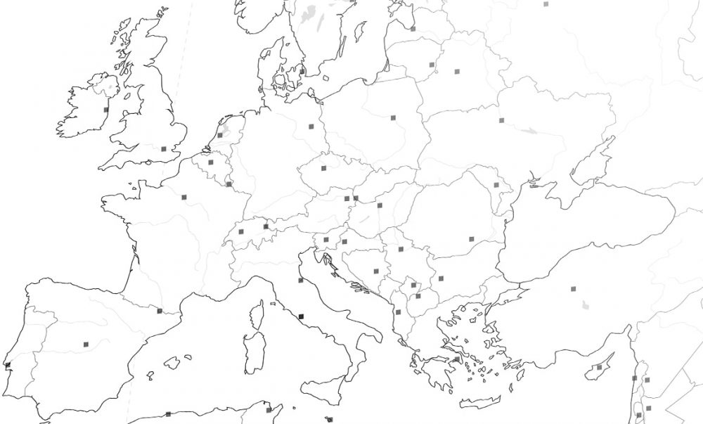 L'Europe avec les capitales
