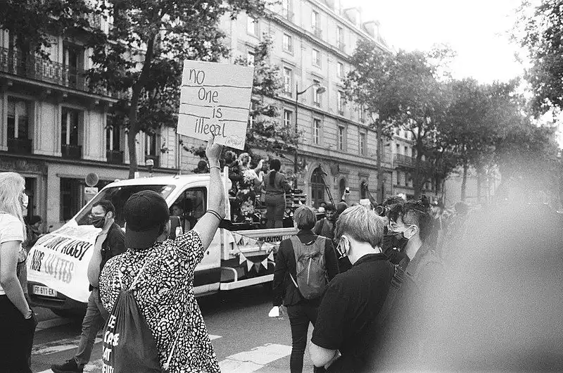 Young people riot