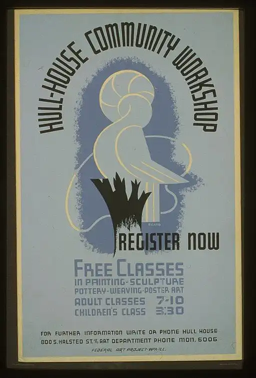 Hull House Community Workshop, 1938.