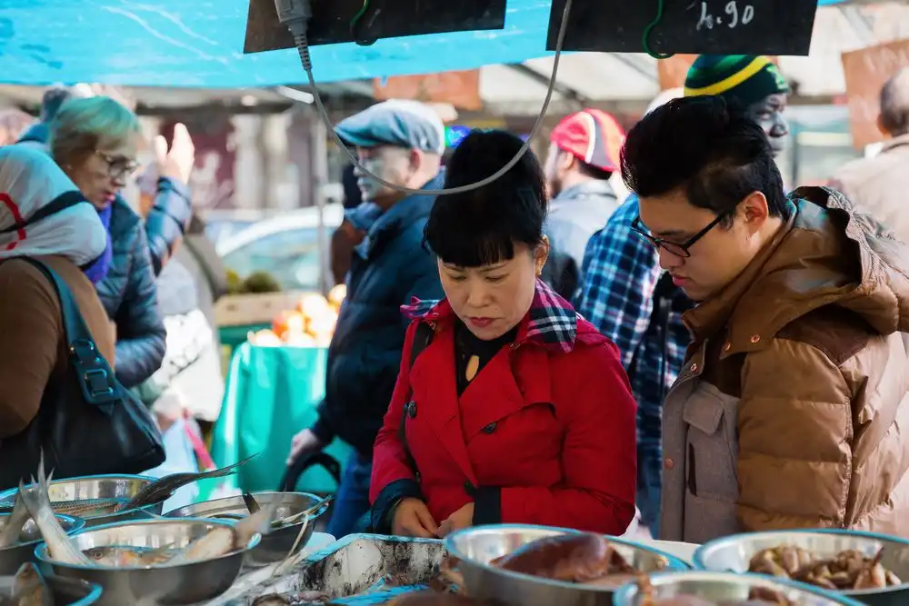 Belleville market in Paris