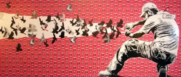 Street art by Lapiztola