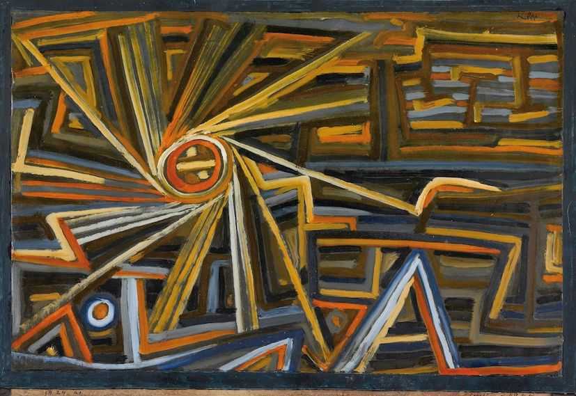 Strahlung und Rotation (1924), Paul Klee