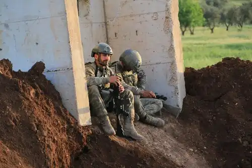 Turkish soldiers in Syria, 2019.