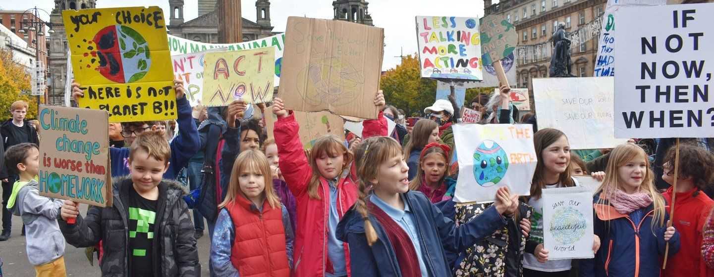 Manifestation de jeunes pour la planète