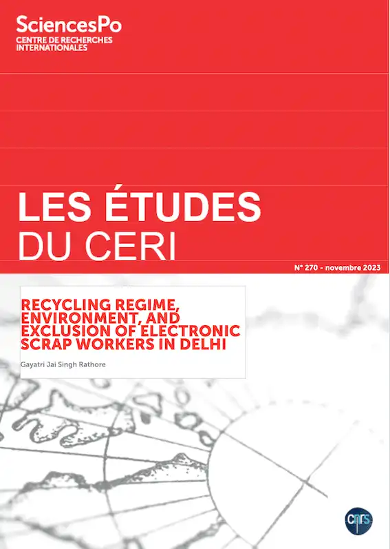 Coverture : Gayatri Jai Singh Rathore Recycling Regime, Environment, and Exclusion of Electronic Scrap Workers in Delhi