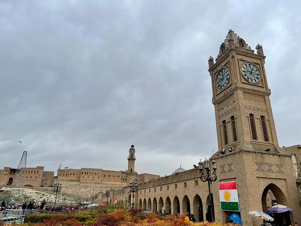Erbil, Kurdistan Iraq - January 29 2021 Erbil Citadel (Qalat)
