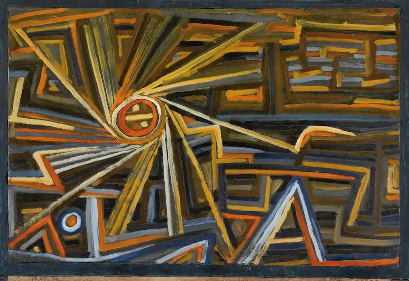 Strahlung und Rotation (1924), Paul Klee