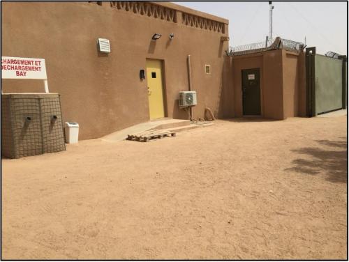 Bunker de la mission EUCAP à Agadez, Niger