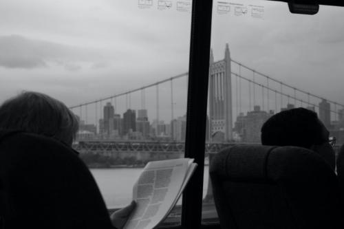 Dans le train entre New York et Providence.