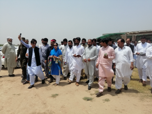 Militants du PML(N). Nankana Sahib, Pendjab, Pakistan, 12 mai 2022.