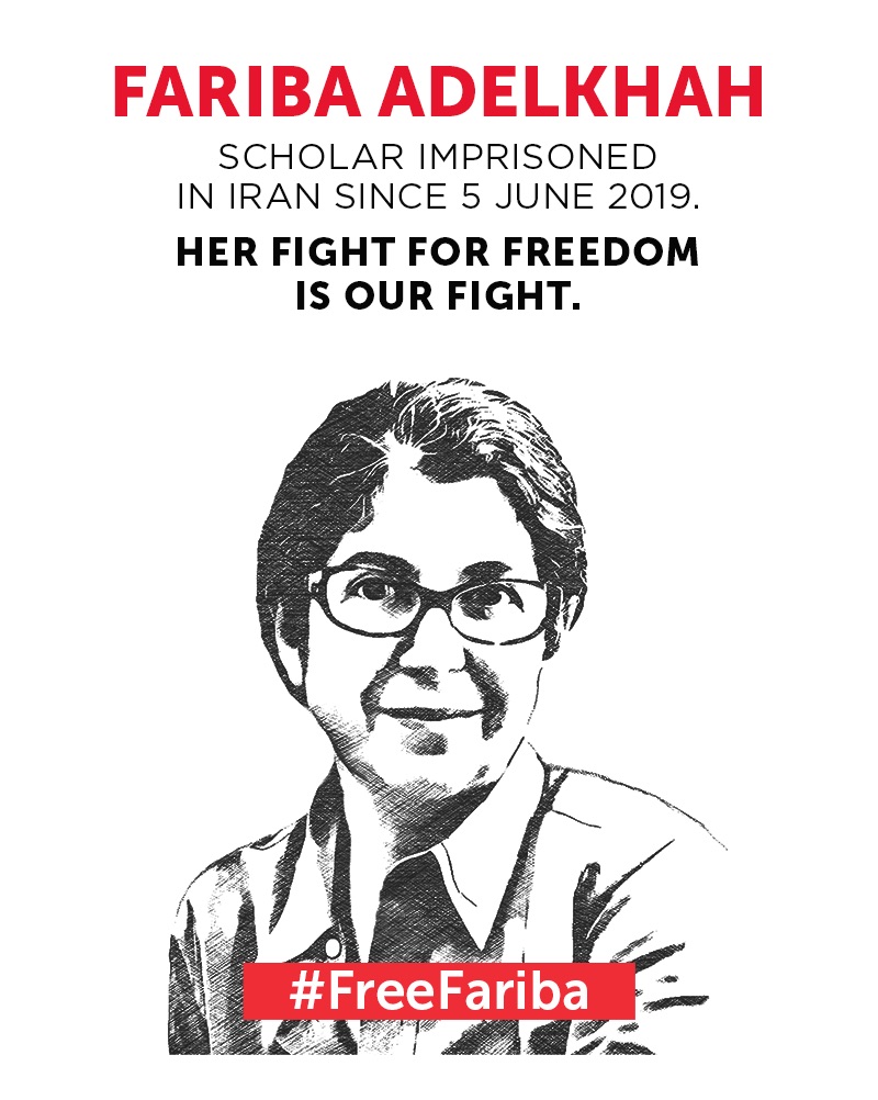 Fariba Adelkhah has been in prison in Iran for one year today 5 June 2020 Fariba Adelkhah has been in prison in Iran for one year today 5 June 2020