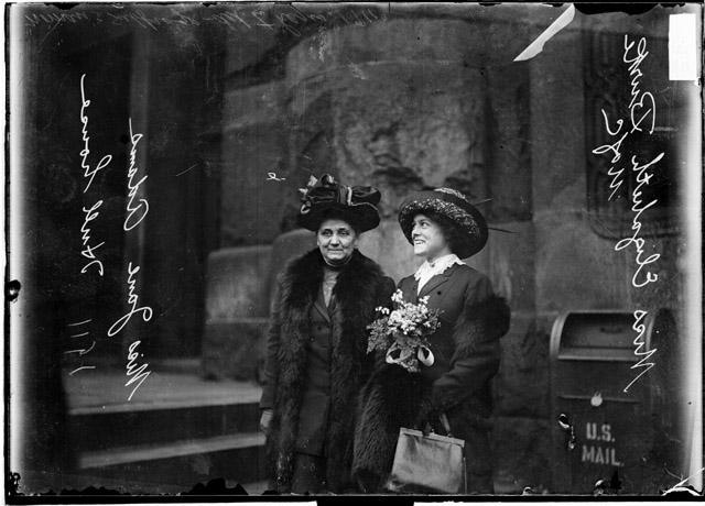 Jane Addams and Elisabeth Burke - Public Domain picture