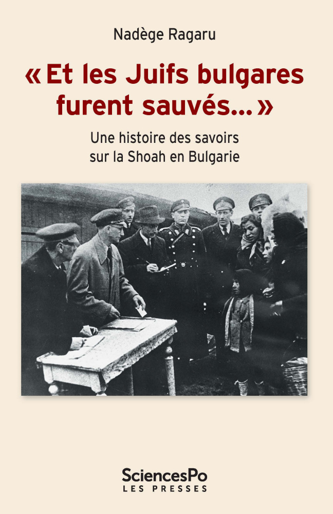 Et les juifs bulgares furent sauvés. Couverture du livre de Nadège Ragaru