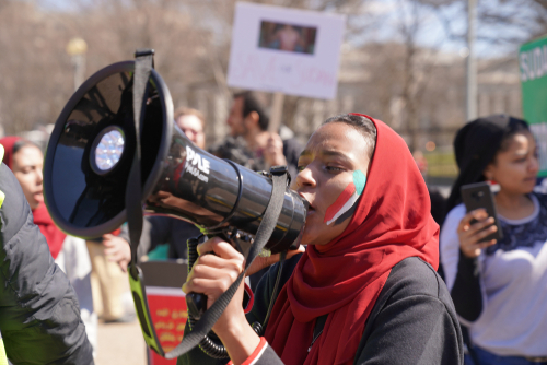 Sudanese protesters. Copyright: Shutterstock