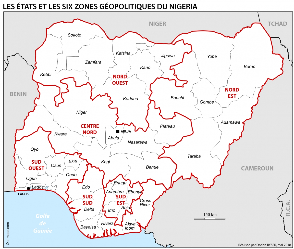 Carte Nigeria