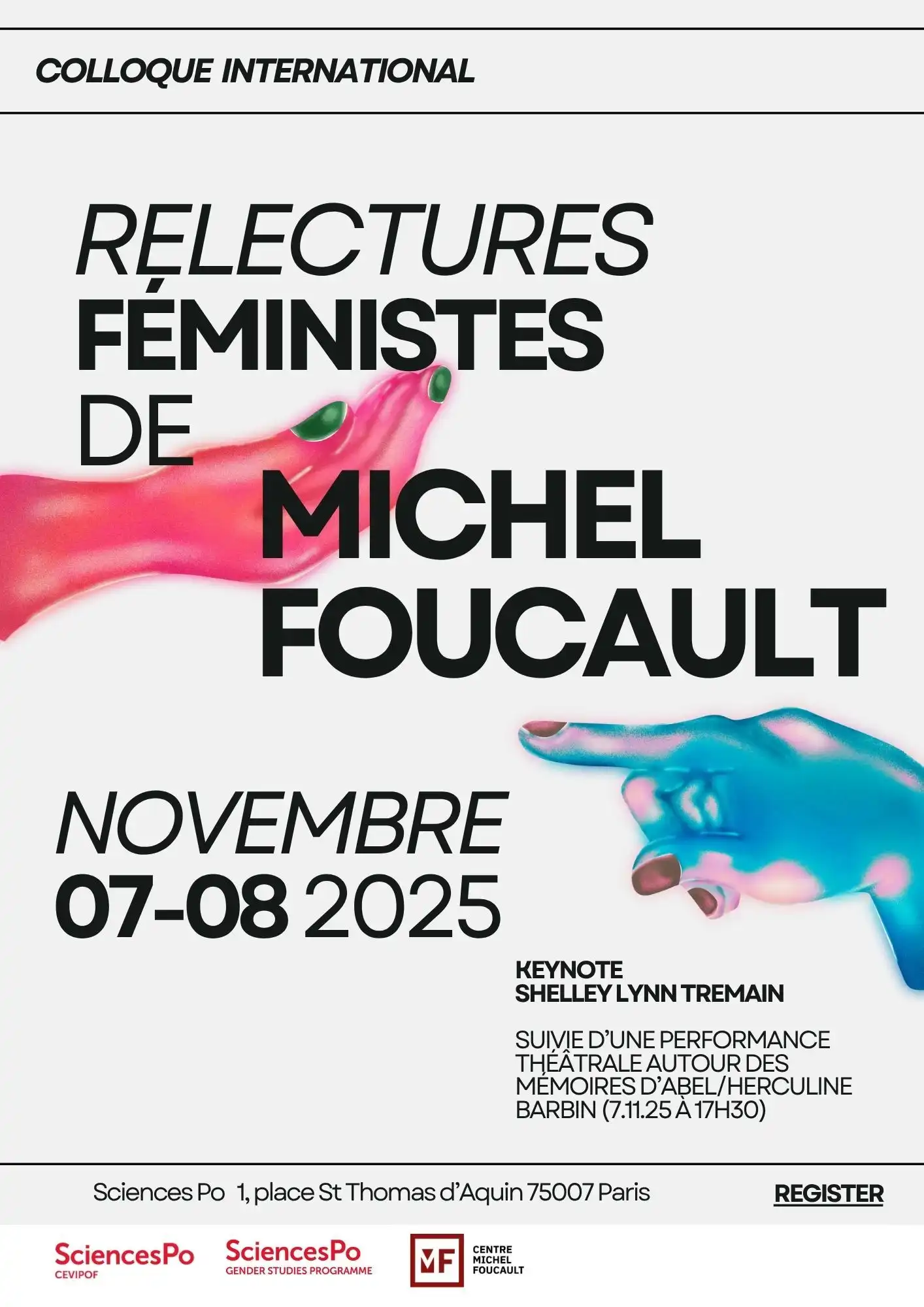 Affiche Colloque Foucault feminisme