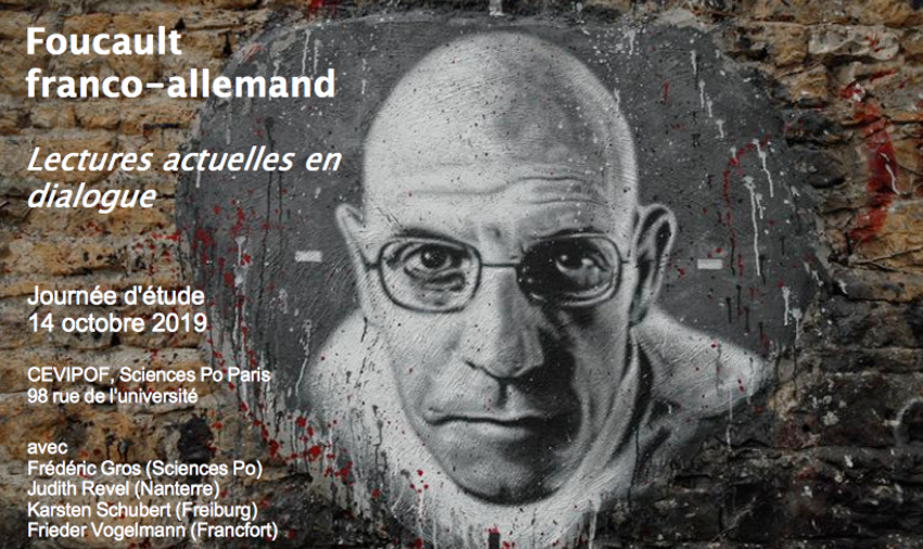 Michel Foucault, painted portrait 