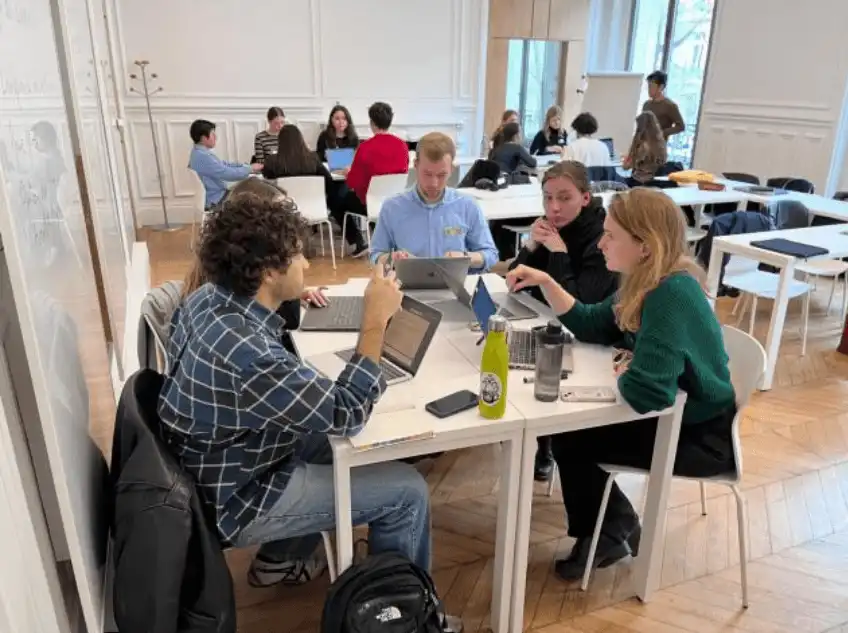Students during the Food Crisis Simulation at Sciences Po / PSIA, 2026
