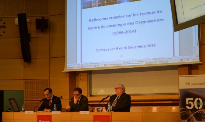 Frédéric Mion (Sciences Po), Olivier Borraz (CSO) and Alain Fuchs (CNRS)