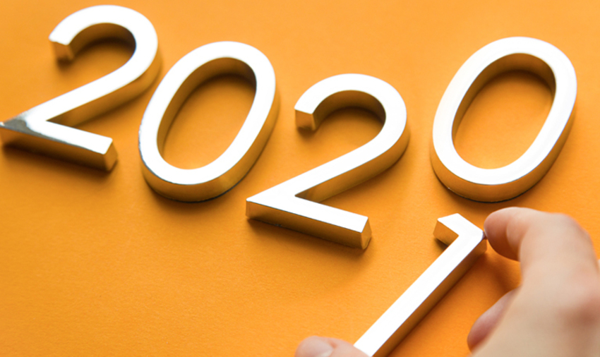 Passage de l'année 2020 à 2021 ©shutterstock/Zatevahins