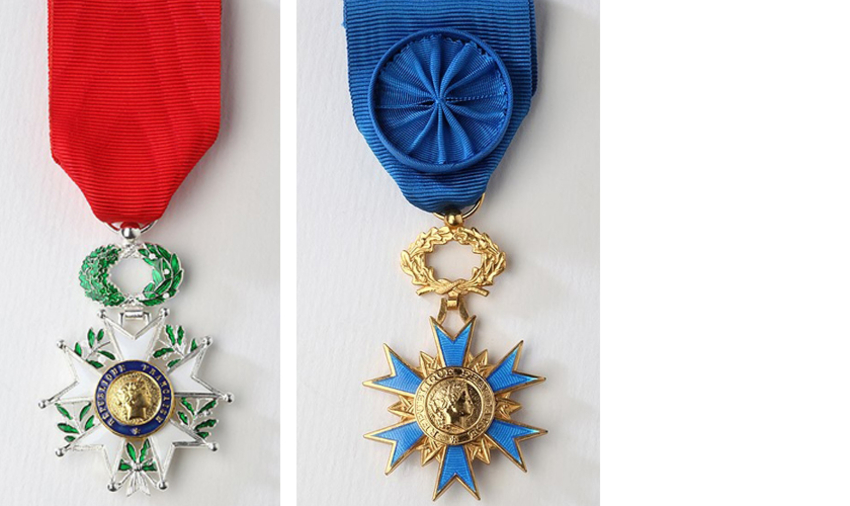 Légion d'honneur et médaille du mérite