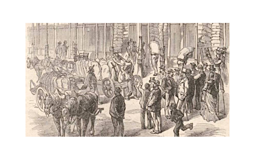 L’approvisionnement avant le siège de 1870 - BNF