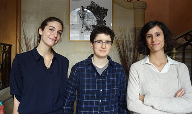 Marine Haddad, Coline Ferrant et Louise Caron 
