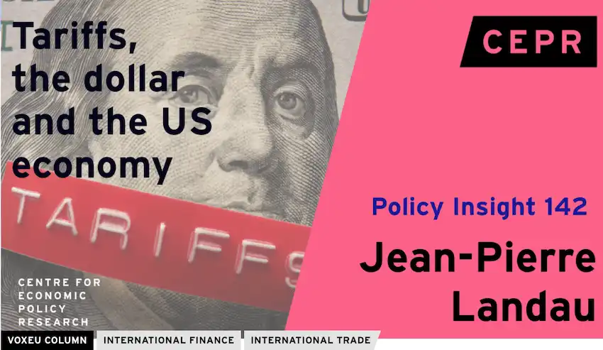 CEPR visual for Policy Insight 142 with US 100 dollar bill