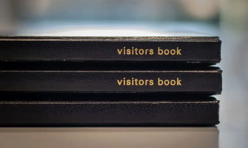 Visitors book