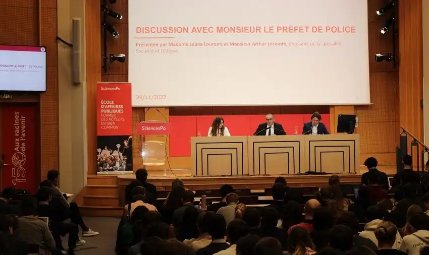 Masterclass avec Laurent Nuñez © Sciences Po