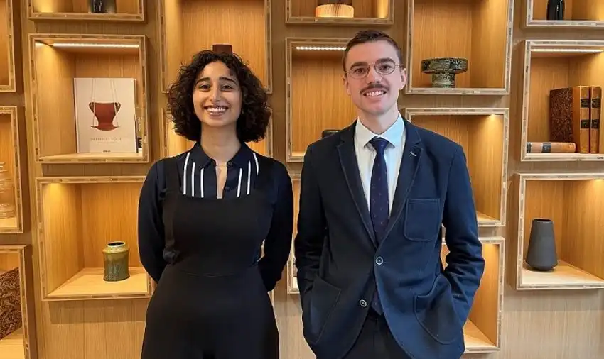 Beeta Davoudi et Léandre Oster (crédit photo : Gide)