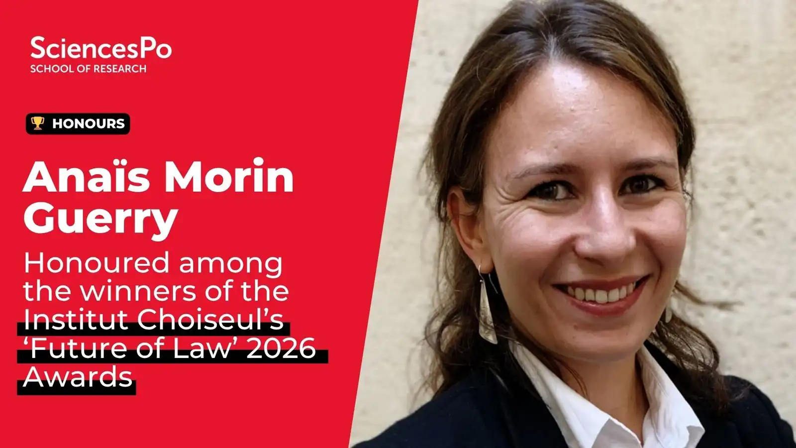 Anaïs Morin Guerry, Honoured among the winners of the Institut Choiseul’s ‘Future of Law’ 2026 Awards