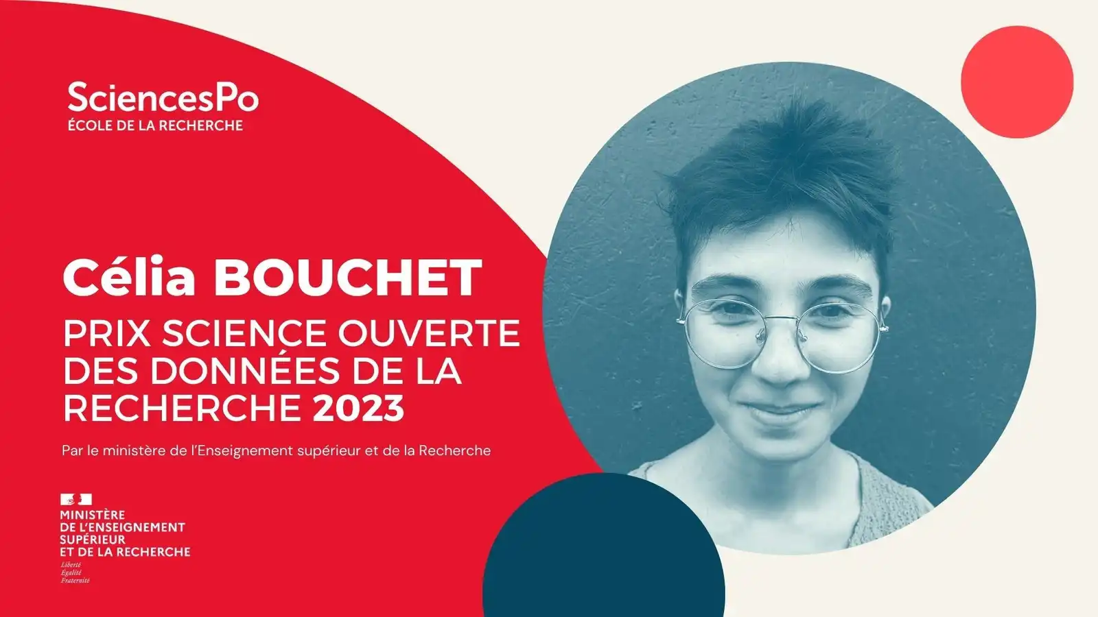 Célia Bouchet, Prix Science ouverte des données de la recherche