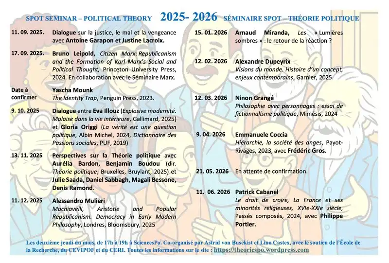 SÉMINAIRE SPOT - THÉORIE POLITIQUE (2025-2026)