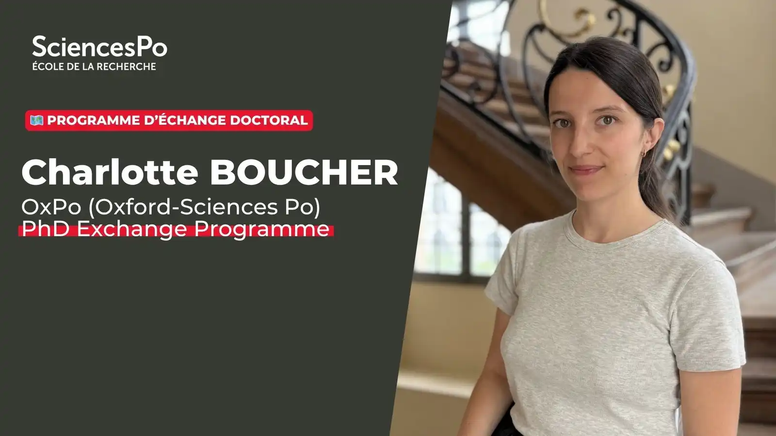 Charlotte Boucher, programme d'échange doctoral OxPo