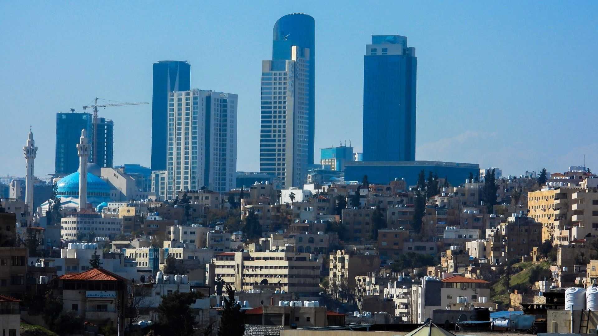 The modern Abdali neighborhood in Amman, Jordan