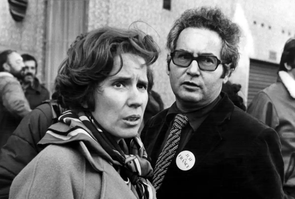 Beate et Serge Klarsfeld lors de l’ouverture du procès de Cologne, 23 octobre 1979