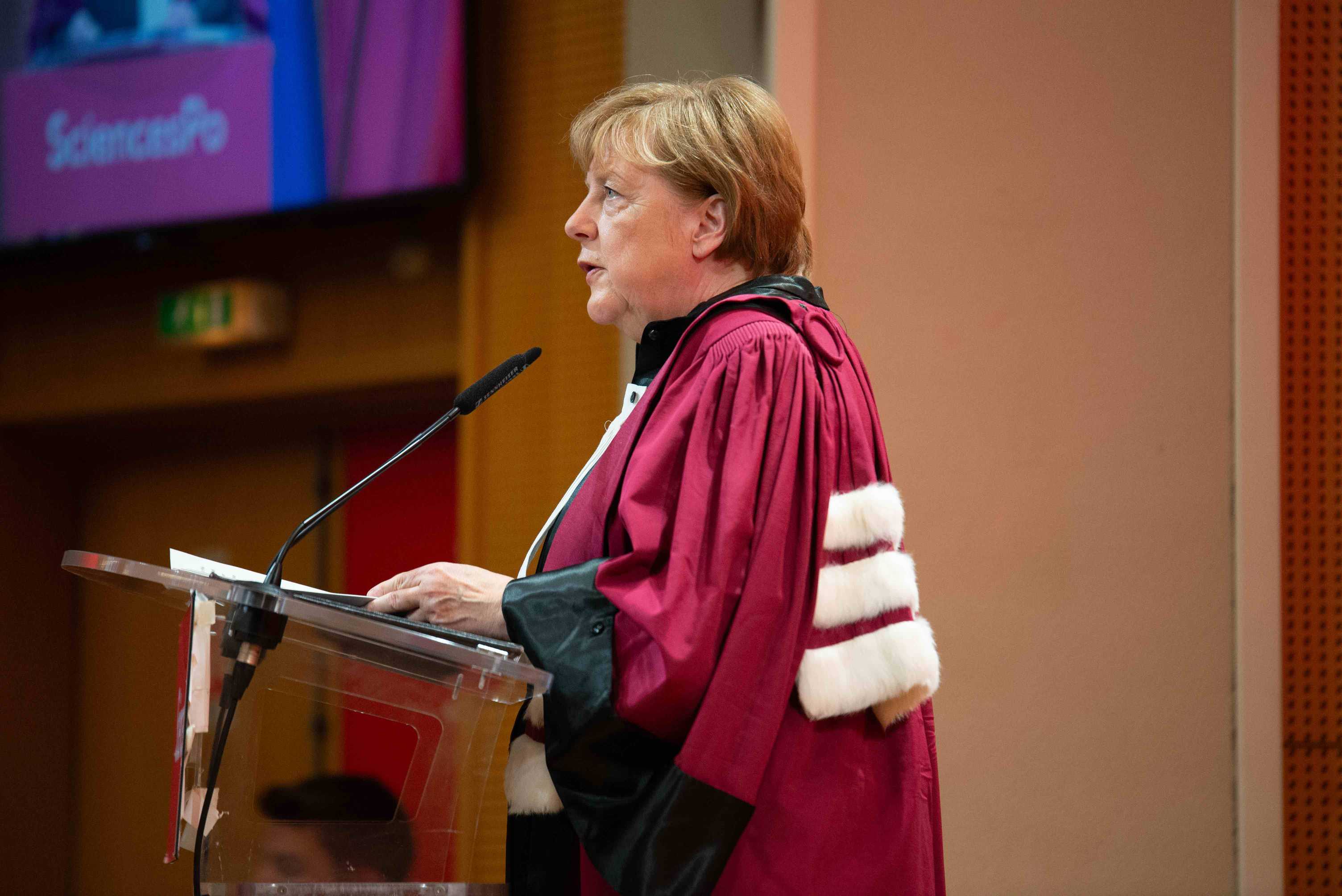 Angela Merkel at Sciences Po Recap in 8 Pictures Sciences Po
