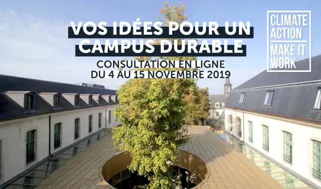 Vos idées sur un campus durable, consultation en ligne du 4 au 15 novembre 2019