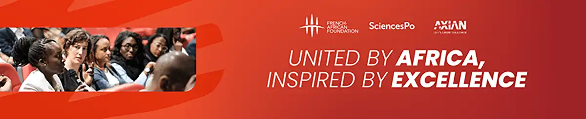 Photo and slogan: "UNITED BY AFRICA, INSPIRED BY EXCELLENCE"
