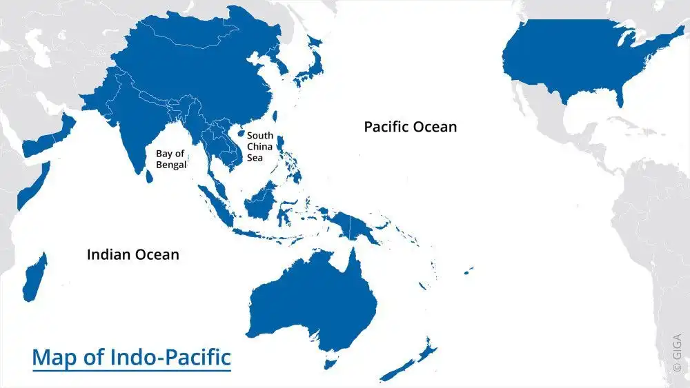 Carte région Indo-Pacifique