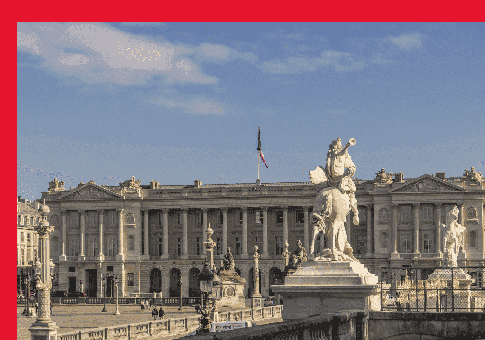 La place de la Concorde avec l'Hôtel de la Marine en toile de fond