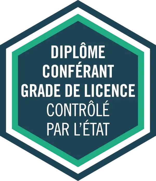 Diplôme conférant grade de licence controlé par l'état