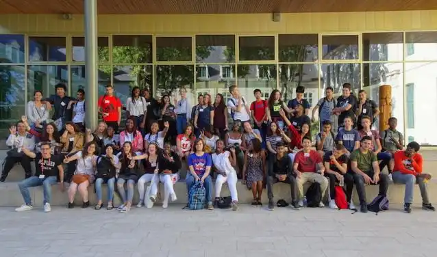 Le premier groupe de lycéens "Premier Campus" à Reims (juillet 2017)