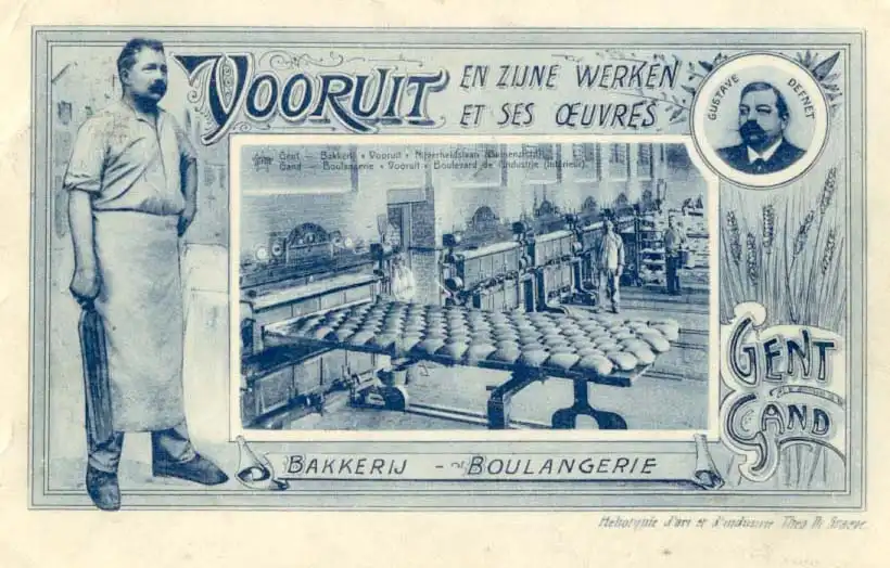 Carte postale émise à l'occasion de l'Exposition universelle de Gand en 1913