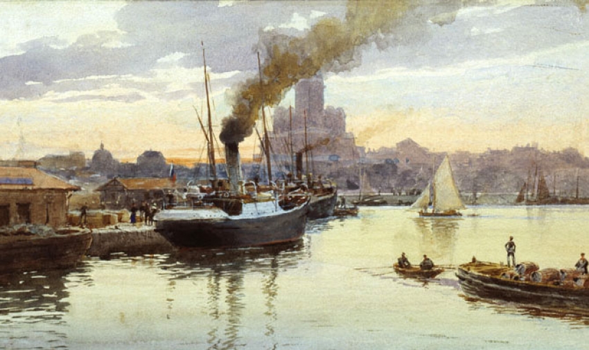 Benois Albert. The port. 1895 | CC0