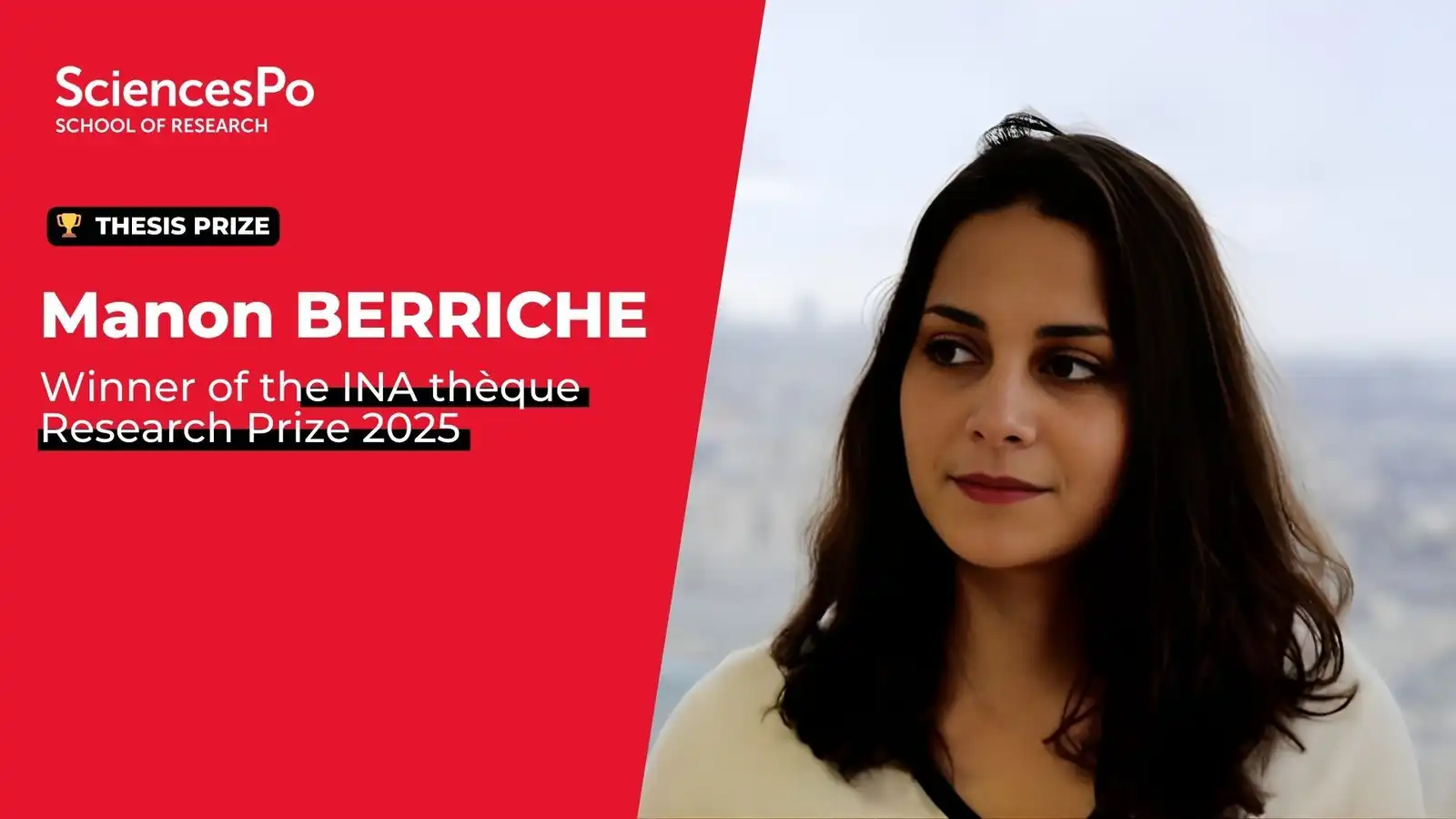 Manon Berriche has received the 2025 Research Prize awarded by INA thèque.