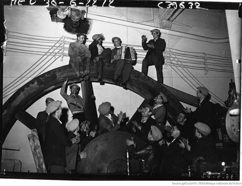 Grêve dans la blanchisserie, 1936