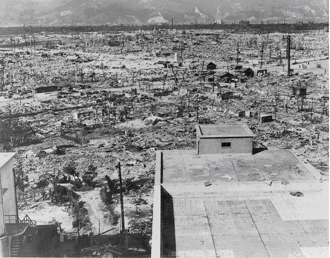 Hiroshima after the bomb. US National Archives