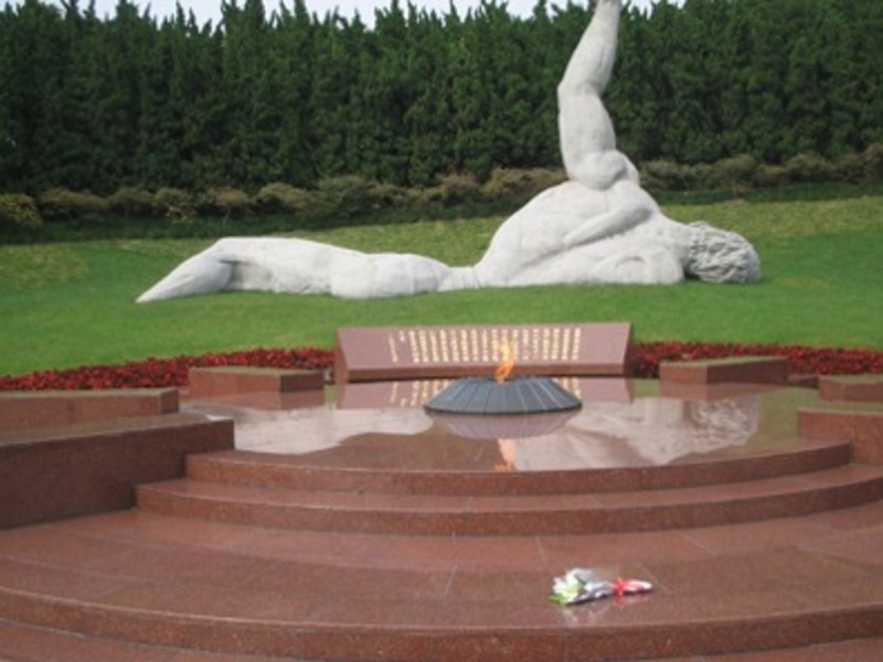 Sculpture of the Unknown Martyr at the Longhua Martrys Memorial Park, Shanghai